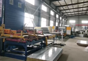 阜陽(yáng)客戶(hù)凈化板碼垛機案例