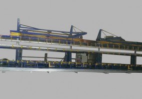 C型彩鋼復合板可對扣堆疊自動(dòng)碼垛機